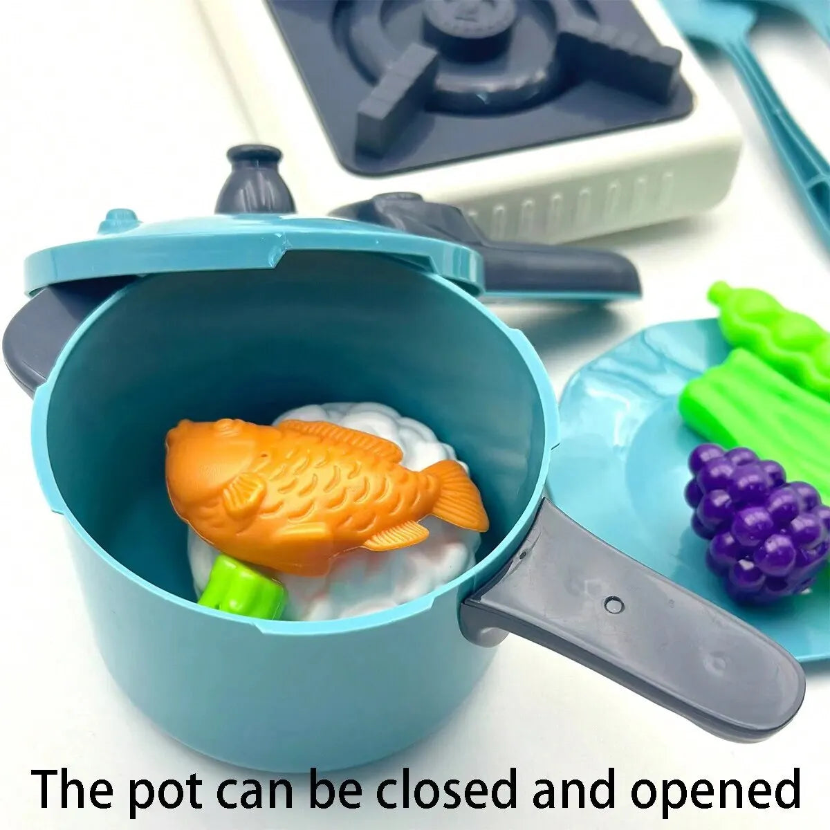 Kinder Keukenset met Speelgoed Servies (14 Delen)