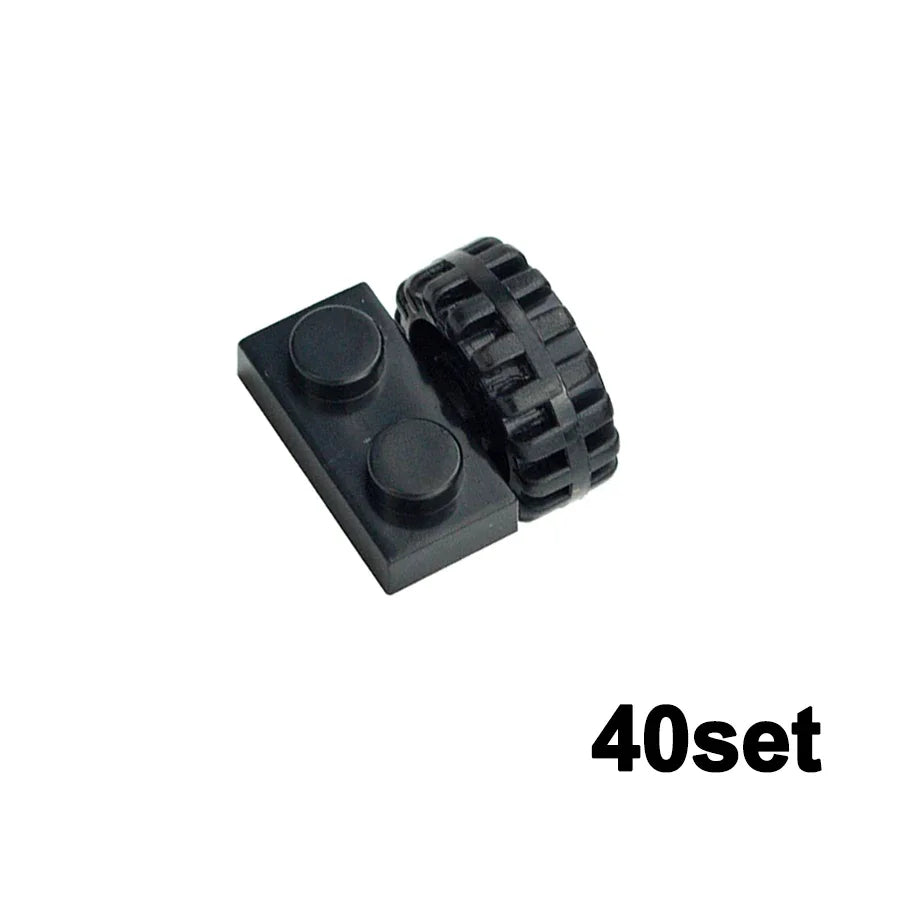 Wielen en assen set voor voertuigen – Compatibel met LEGO®