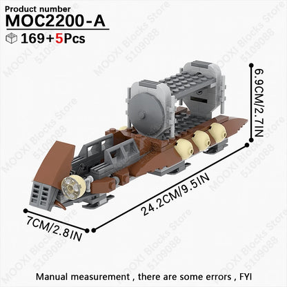 MOOXI Space Wars Bouwset: Voertuig & Tank Compatibel met LEGO®