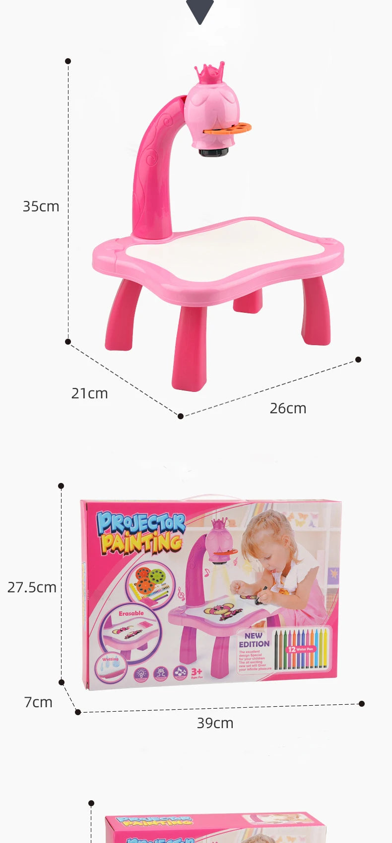 Tekentafel met Projector voor Kinderen