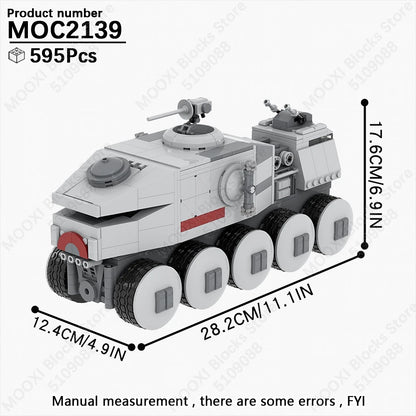 MOOXI Space Wars Bouwset: Voertuig & Tank Compatibel met LEGO®