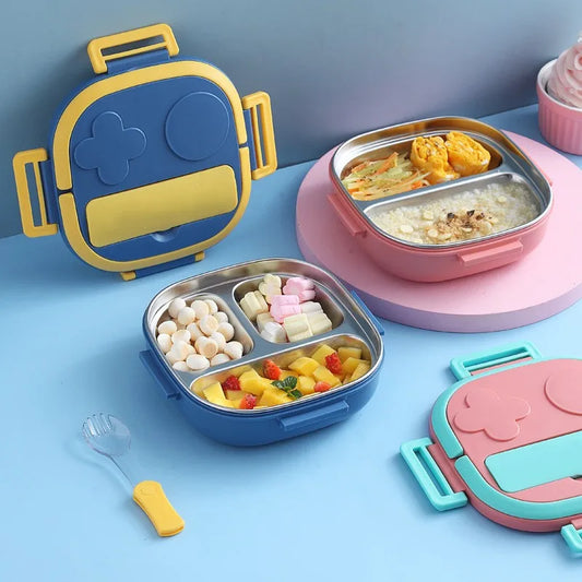 Draagbare RVS Lunchbox voor Kinderen - Lekvrij en Isolerend