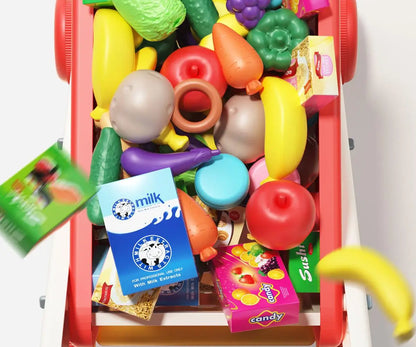 Speelgoed Boodschappenwagentje van Plastic voor Kinderen