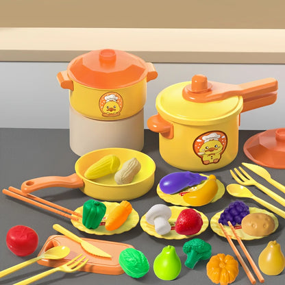 Speelkeuken Accessoires Set met Kookgerei en Rijstkoker