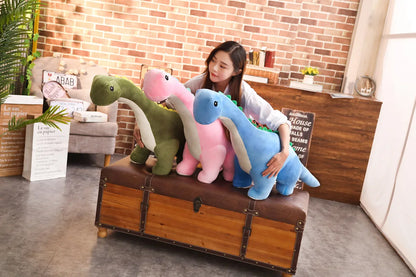 Zachte Dinosaurus Knuffel van Pluche – 50 of 80 cm – Diverse kleuren