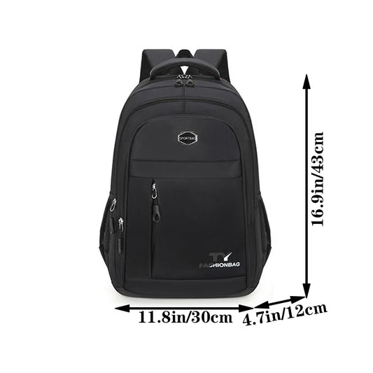 Ruime Unisex Nylon Rugzak voor Studenten en Reizen