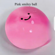Pink smiley ball