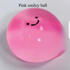 Pink smiley ball