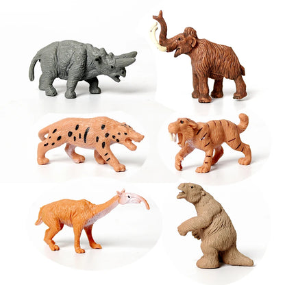 Set van 18 Realistische Mini Prehistorische Dieren Speelfiguren