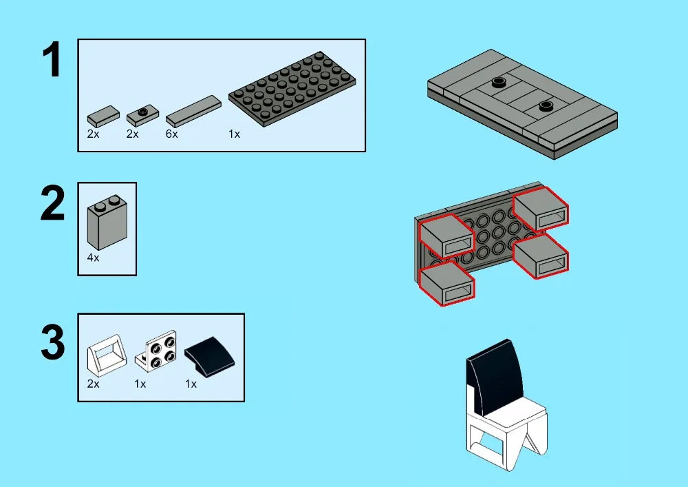 Transparante ramen & deuren bouwstenen set – Compatibel met LEGO®