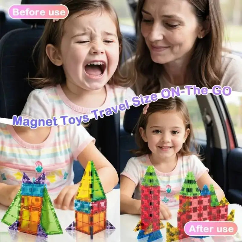 Magnetische diamant bouwblokken set