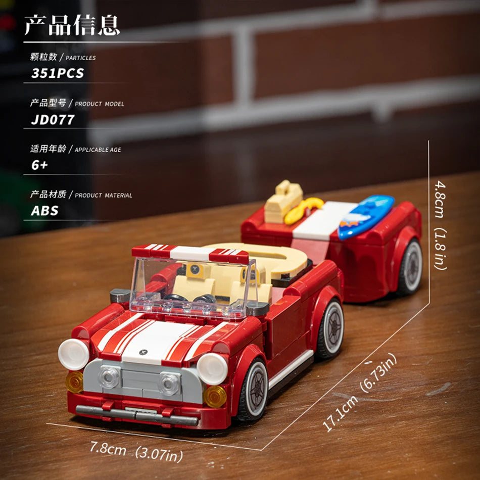 Racewagen Bouwstenen Set - Compatibel met LEGO® - Vanaf 6 jaar