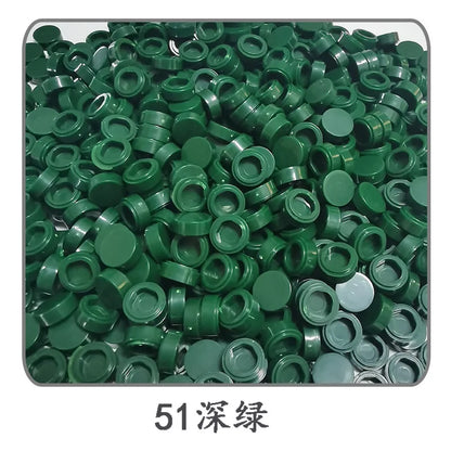 900 stuks Rond Bouwblokje 1x1 Tegel – Compatibel