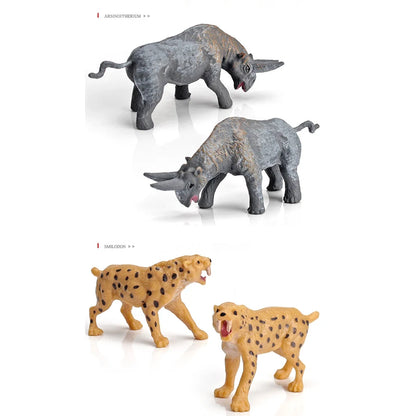 Set van 18 Realistische Mini Prehistorische Dieren Speelfiguren