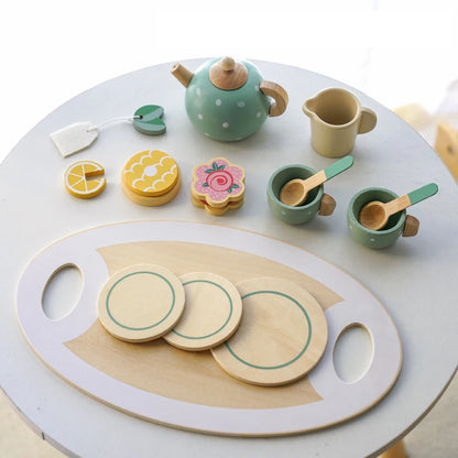Houten Theeservies Speelset voor Kinderen