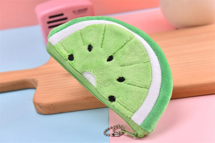 Pluche Watermeloen Portemonnee of Etui voor Kinderen