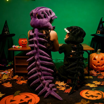 Dinosaurus Skelet Kostuum met Hoofdeksel voor Cosplay