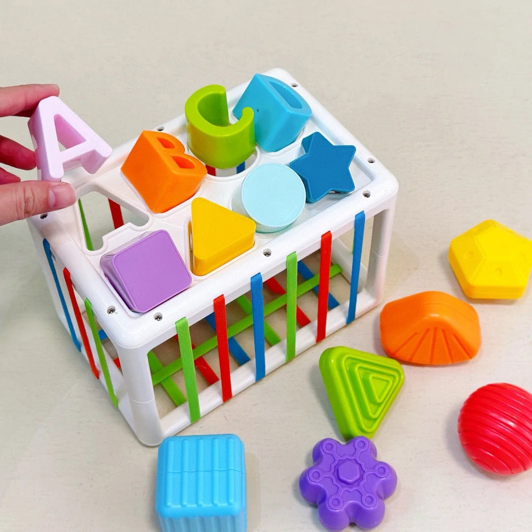 7-in-1 Educatief Speelgoed met Vormenstoof en Stapelblokken voor Baby’s