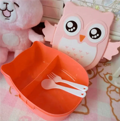 Bento Lunchbox voor Kinderen - Draagbaar met Bestek en Karakterprint