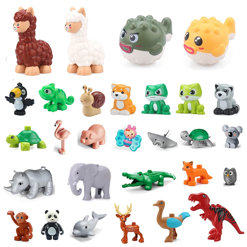 Dieren & natuur onderdelen – Voor grote bouwstenen (Duplo® compatibel)