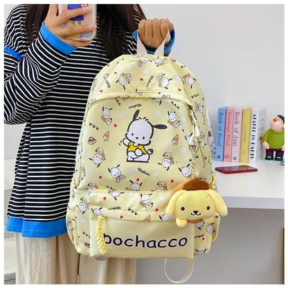 Sanrio Schooltas met My Melody, Cinnamoroll & Kuromi + Mini Tasje