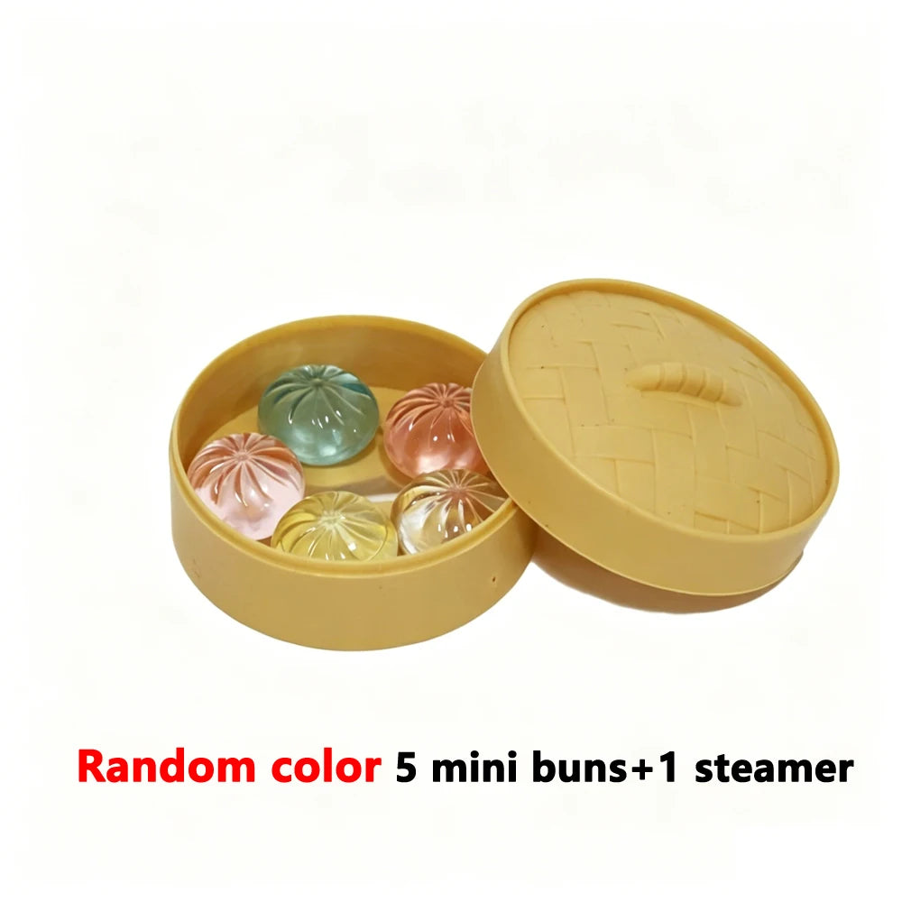 Set van 5 Knijpspeeltjes – Stressvermindering in Dumpling & Broodje Vorm