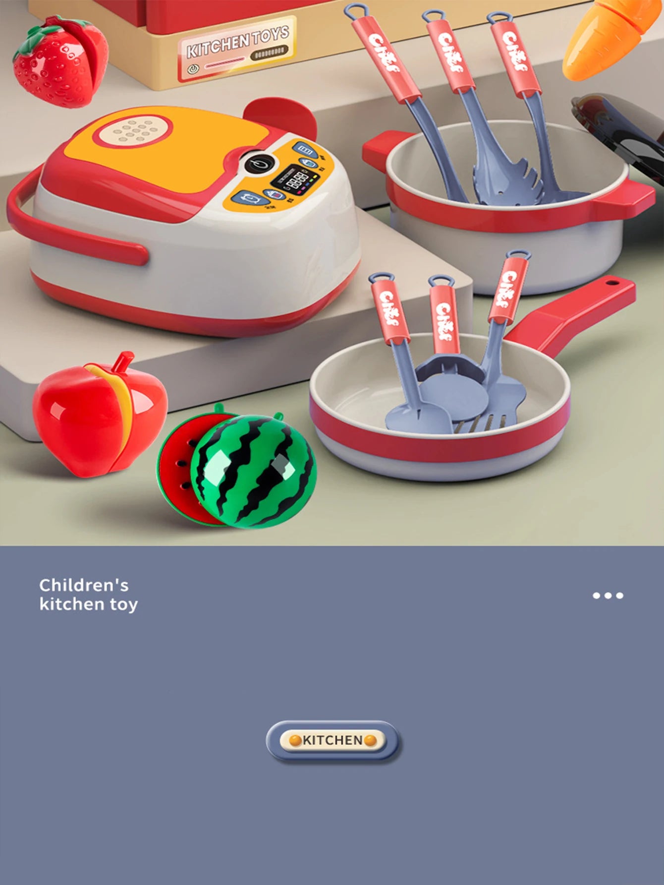 Speelgoed Keukenset voor Kinderen met Pannen en Speelgoed Eten