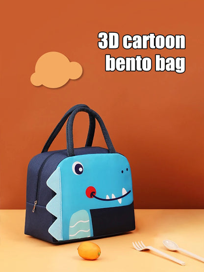 Geïsoleerde Lunchtas voor Kinderen met Leuke Cartoon Print