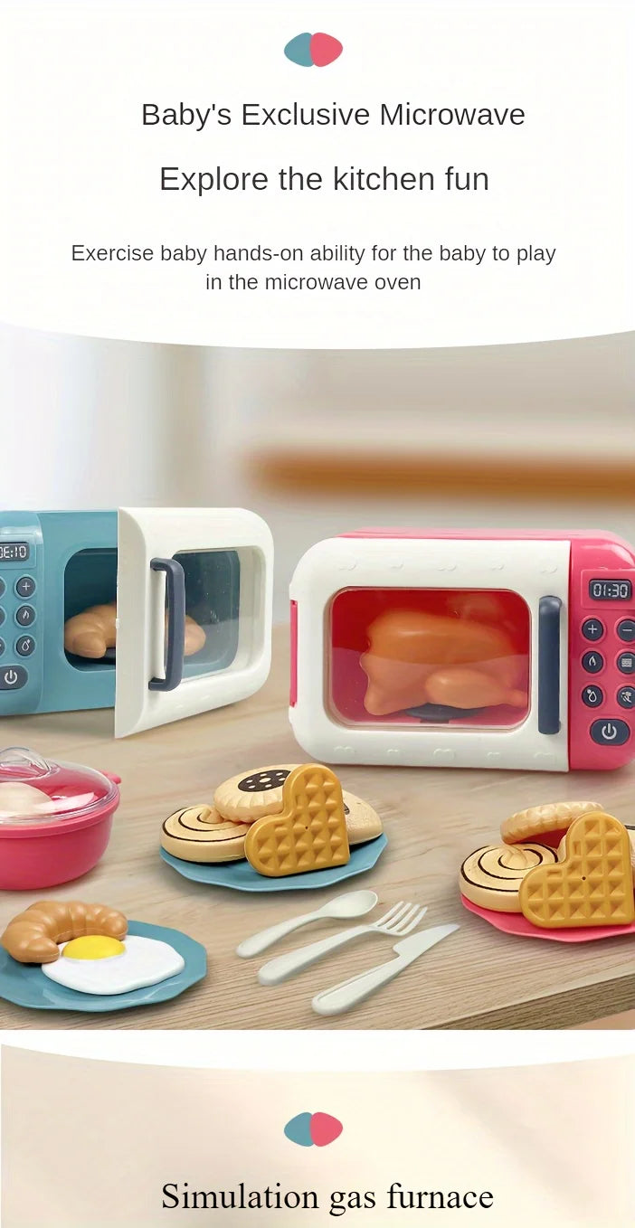 Speelgoed Keuken met Rijstkoker, Magnetron, Fornuis en Koelkast