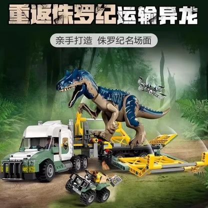 Bouwblokken Dinosaurus Wereld Set - Indominus Rex en Ankylosaurus