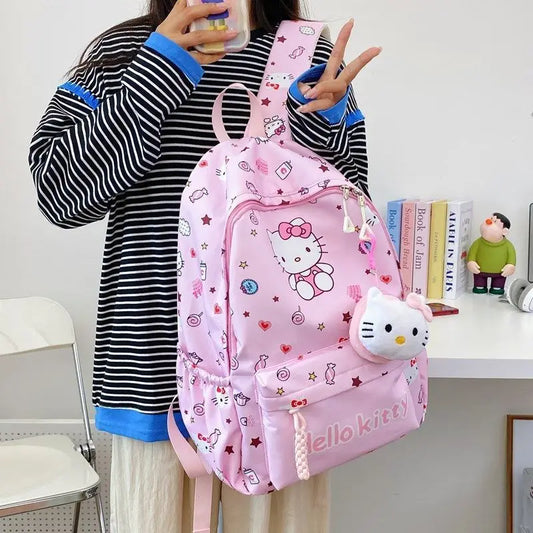 Sanrio Schooltas met My Melody, Cinnamoroll & Kuromi + Mini Tasje