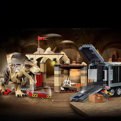 Bouwblokken Dinosaurus Wereld Set - Indominus Rex en Ankylosaurus