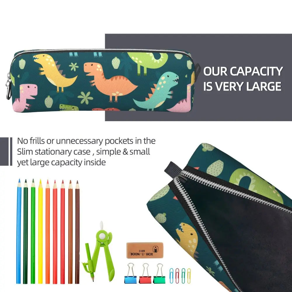 Dino Etui met Grote Capaciteit voor Kinderen