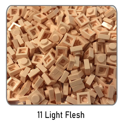 100 stuks 1x1 bouwstenen | Compatibel met Lego