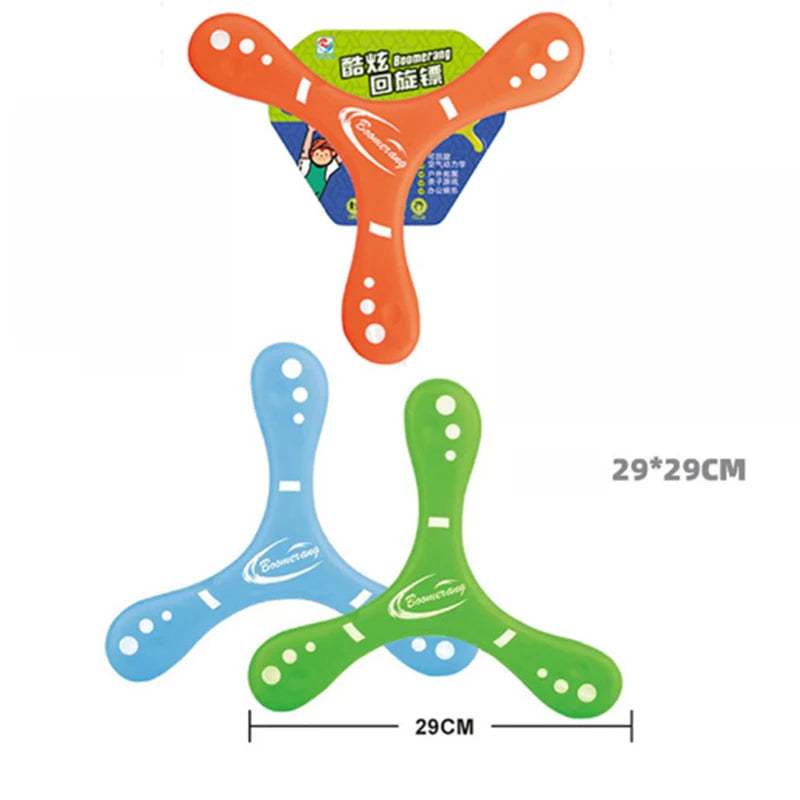 Zachte EVA Boomerang (Ø 29 cm) - Drie-bladig voor Buitenspel