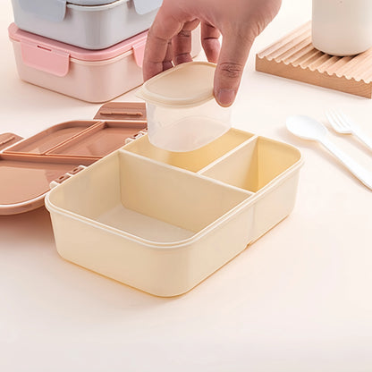 Lekvrije Plastic Lunchbox met Flip-Top – 1200ml – Magnetronbestendig