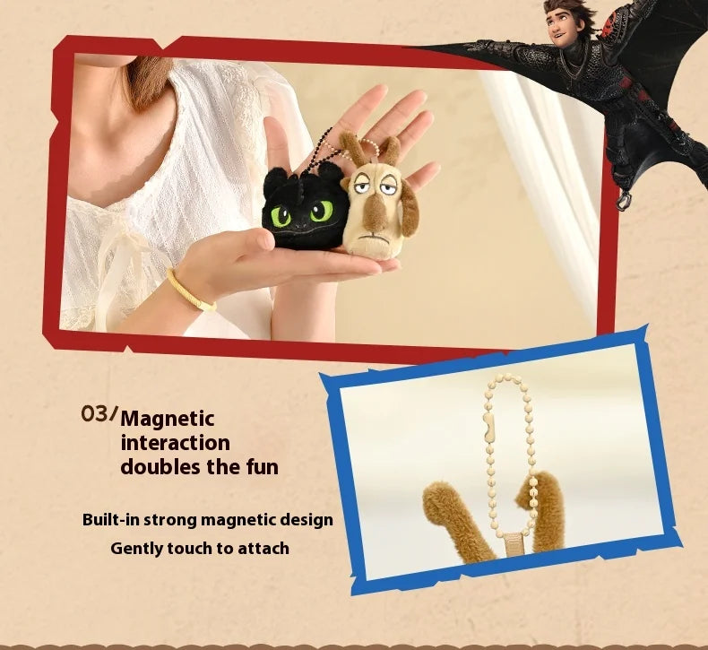 How To Train Your Dragon Tandloos Pluche Figuur met Magneet