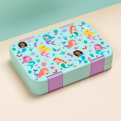 Lekdichte Lunchbox met Vakken - Magnetronbestendig met Kerstprint