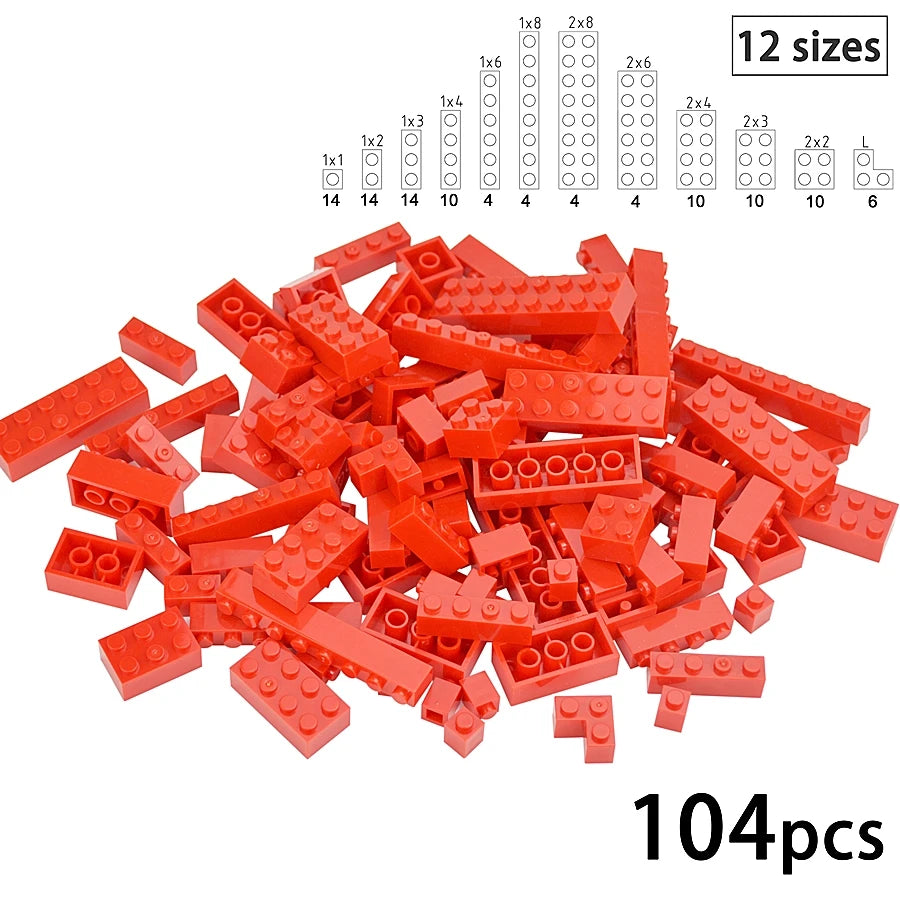 Kleine bouwstenen voor muren | Compatibel met Lego | Diverse maten