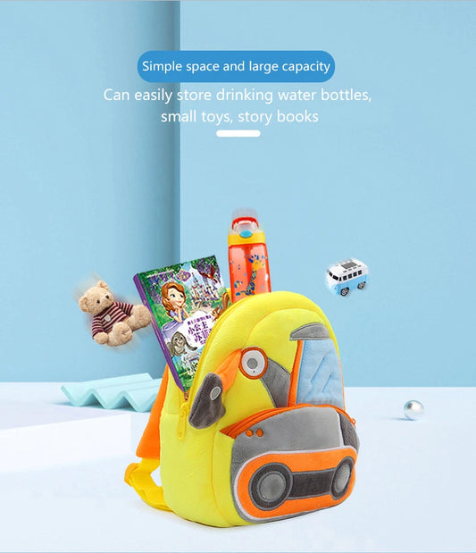 Pluche Kinderrugzak Graafmachine – 1-3 Jaar