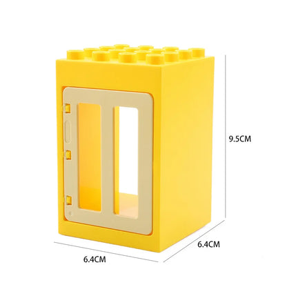 Ramen & deuren voor grote bouwstenen – Compatibel met Duplo®