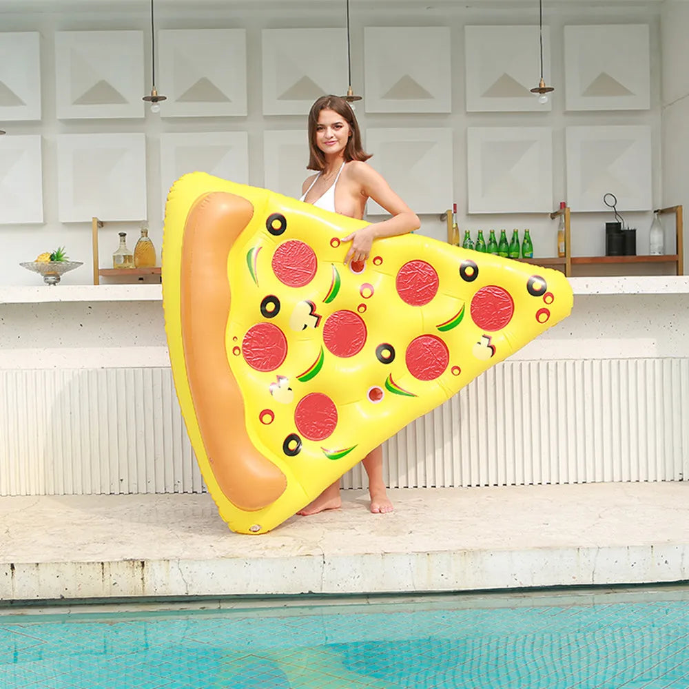Groot Opblaasbaar Pizza Zwemmatras