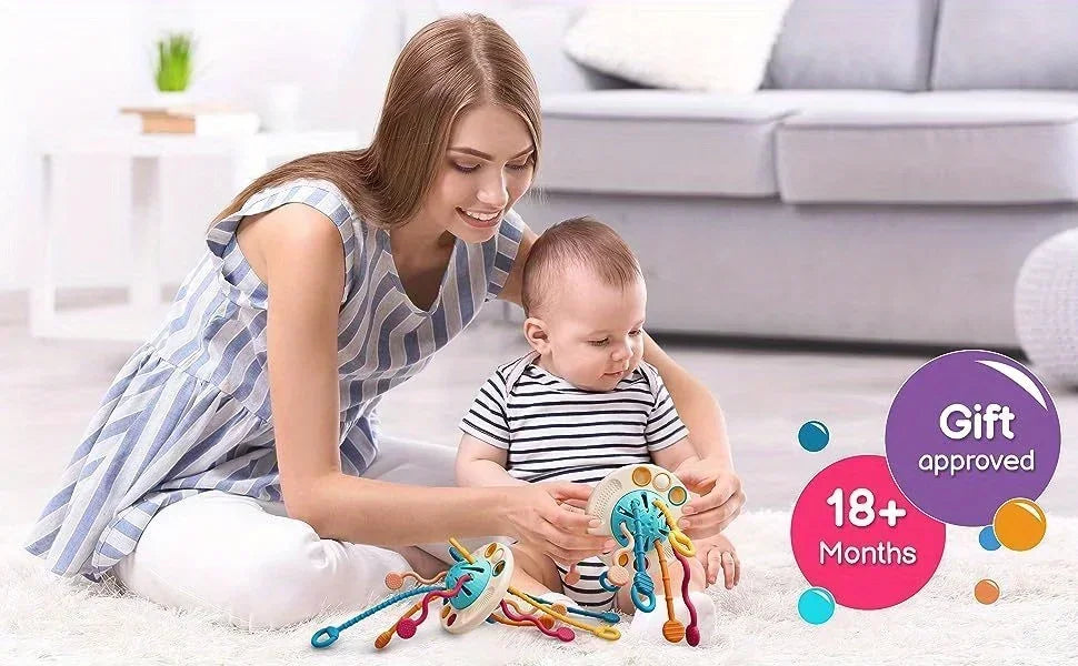 Montessori Siliconen Trekkerspeelgoed voor Baby's