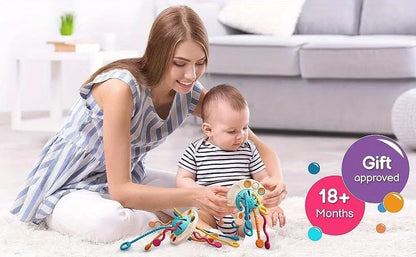 Montessori Siliconen Trekkerspeelgoed voor Baby's