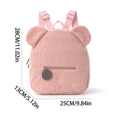 Zachte Fleece Rugzak met Berenoren voor Kinderen