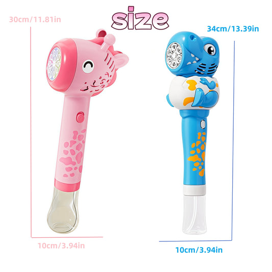 Automatische Handheld Bellenblaasmachine Dinosaurus Giraffe