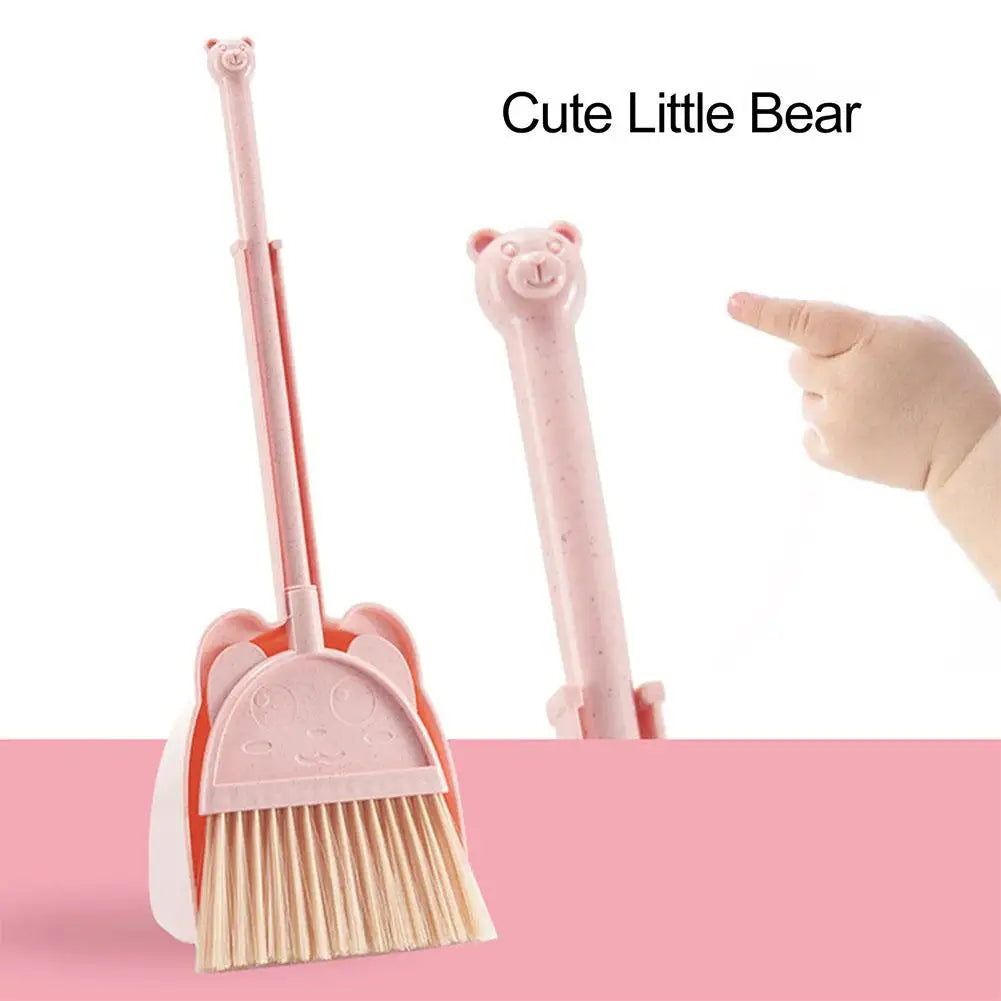 Kleine Bezem en Stoffer en Blik Speelset – Panda Design