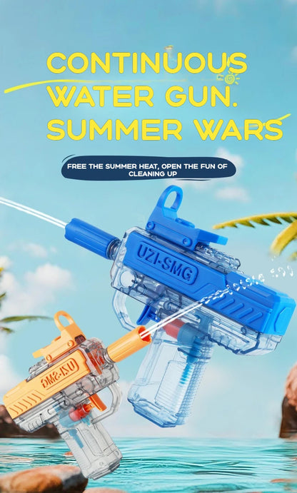 UZI Waterpistool Niet-Elektrisch | Handmatig Hoge Druk Waterpistool voor Kinderen en Volwassenen