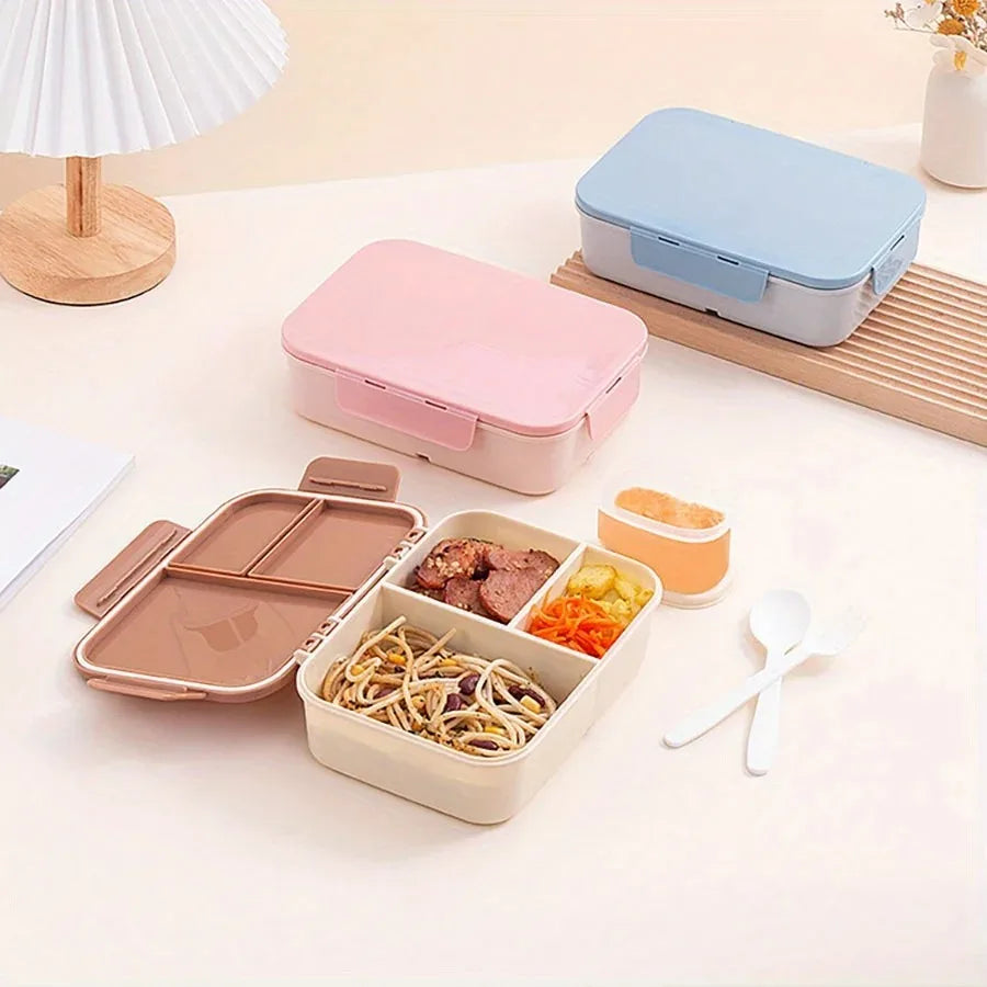 Lekvrije Plastic Lunchbox met Flip-Top – 1200ml – Magnetronbestendig