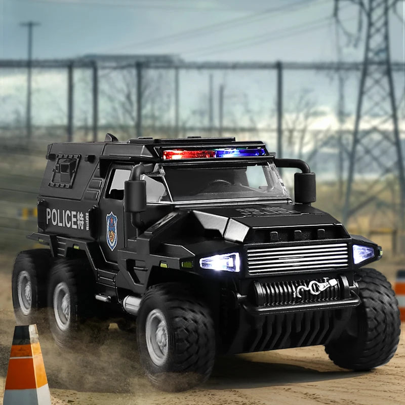 Speelgoed Politietruck Model | Diecast Voertuig met Geluid en Licht
